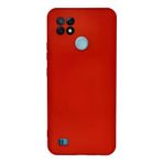 Marsilyan Realme C21 Kılıf Nano içi Kadife Silikon - Kırmızı