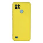 Marsilyan Realme C21 Kılıf Nano içi Kadife Silikon - Sarı