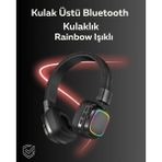 Marsilyan Rgb Işıklı Katlanabilir Bluetooth 5.3 Kulak Üstü Kulaklık - MCT9077-3494 - 1