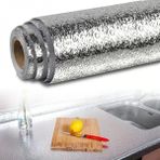 Marsilyan Rulo Gümüş Alüminyum Folyo Duvar Kağıdı, Kendinden Yapışkanlı Raf Içi, Su Geçirmez Folyo 2 mt x 60 cm (K95) - Renkli - standart