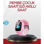 Marsilyan S10 Akıllı Çocuk Saati Konum Takip ve Güvenlik Özellikli - 35 - 48 mm - 01P-Pembe