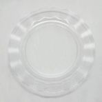 Marsilyan Şeffaf Lüks Plastik Mika Yuvarlak Tabak 22 cm 6 Adet