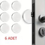 Marsilyan Şeffaf Silikon Mobilya ve Kapı Durdurucu Darbe Pedi 6'lı Set - 1 lt - Renkli