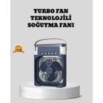 Marsilyan Sessiz Çalışan Turbo Fan Güçlü Hava Akışlı Masa Üstü Vantilatör - Renkli