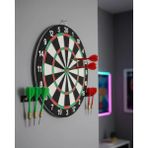 Marsilyan Şık Tasarımlı Dart Tahtası 12 Inç Dayanıklı Ahşap Gövde - Renkli - standart