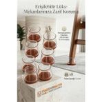 Marsilyan Silent Keçe Tabanlı Şeffaf Sandalye Ayak Koruyucu 8'li Set 723000 - Renkli - standart