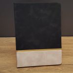 Marsilyan Siyah Çizgili Deri Defter - Renkli - 1
