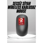 Marsilyan Siyah Kablosuz Mouse Wireless Mouse Minimal Tasarım