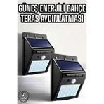 Marsilyan Solar Güneş Enerji Panelli Sensörlü Lamba Enerji Tasarruflu - Renkli - standart