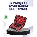 Marsilyan Taşınabilir Deri Kutulu 17 Parça Manikür Seti - Renkli - standart