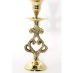 Marsilyan- Tekli Pirinç Şamdan Model 5 - Renkli - standart