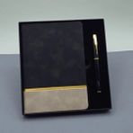 Marsilyan Toptan Defter ve Kalem Kutulu Siyah Set - Renkli