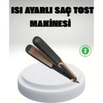 Marsilyan Tost Model Saç Maşası 220°C Hızlı Isınan - Renkli - standart