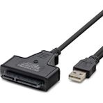 Marsilyan USB To Sata Kablo 2.5 Güç Girişli 38CM Siyah HDX7516 - Renkli