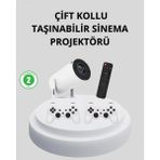 Marsilyan- Wi-Fi 6 ve Bluetooth 5.0 Destekli 4K Akıllı Projeksiyon Cihazı - Renkli - standart