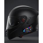 Marsilyan Yeni Nesil Bluetooth 5.3 Motosiklet Intercom Rgb Işıklı 1000M Mesafeli - Renkli