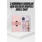 Marsilyan Yeni Nesil Kadın Akıllı Saat Rose Gold Android ve Ios Uyumlu - MCT9610-2868 - Çok Renkli
