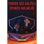 Marsilyan Yeni Nesil Oyuncu Kulaklığı Gürültü Önleyici Uzun Pil Ömrü Bluetooth Bağla - MCT1349-5618
