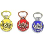 Marsilyan- Yöresel Ayasofya Magnet ve Açacak Yuvarlak Tasarım - Renkli - standart