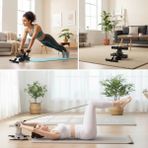 Marsilyan Yumurcak Shop® 4 Direnç Bantlı Mekik Çekme Spor Aleti – Karın, Kol ve Tüm Vücut Için Evde - Renkli