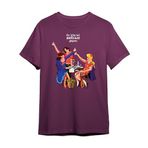 Marslılar Erkek Tişört (Bordo, 2XL)