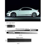 Marşpiyel,Kaput,Yan Ayna 180x10 CM,90x20 CM,20x2,5 CM Sport1 Oto Sticker 5 Parça