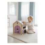 MARSWOODART Montessori Ahşap Aktivite Evi Küçük Boy – Busyboard Aktivite Evi Eğitici Oyuncak
