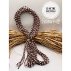 Marteniçka Premium (10 Metre) Karışık Renkli Hediye Paket Ipi Bileklik Kolye Paket Ipi Yılbaşı - Kırmızı - Yeşil - Beyaz
