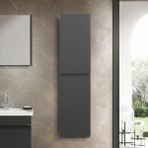 Martha Life Arya 140 cm Siyah %100 Mdf Banyo Boy Dolabı