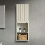 Martha Life Duo 93 cm Krem %100 Mdf Banyo Boy Dolabı