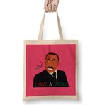 Martin Luther King Bez Çanta Uzun Saplı - Açık Bej - 40 X 40