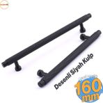 Martin Siyah Metal Kulp 160 Mm Mobilya Çekmece Mutfak Dolabı Dolap Modern Kapak Kulpları Grip Desen