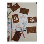 MartinaCole Araçlar Resim Çizim Şablonu, Eğitici Materyaller, Montessori Oyuncaklar