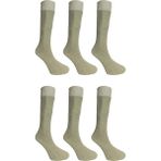 Maruf Shop 6 Lı Paket Uzun Konç Ayağı Sıkmayan Özel Lastikli Haki Renk Likralı Pamuk Asker Çorabı - 40 - 45 - Haki-289
