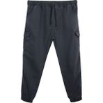 Maruf Shop Erkek Büyük Beden 100-156 Kilo Arası Için Uygun Kargo Cepli Jogger Kot Pantolon - Antrasit - 5XL