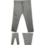 Maruf Shop Erkek Büyük Beden 100-180 Kilo Arası İçin Uygun Bağcıklı Likralı Boru Paça Kot Pantolon - 8XL - Gri