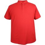 Maruf Shop Erkek Büyük Beden 120 Kilo Için Uygun Polo Yaka Likralı Pike Tişört - 4XL - Kırmızı