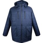 Maruf Shop Erkek Büyük Beden Battal Boy Kalın Mont Dekons Indigo - İndigo - 4XL