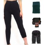 Maruf Shop Kadın Termal İçlik Kalın Pamuk Havlu İç Yüzeyli Ultra Konforlu Siyah - L - XL