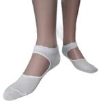 Maruf Shop Kaydırmaz Taban Silikonlu Yoga Pilates ve Spor Çorabı - Standart - Beyaz
