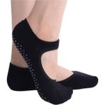 Maruf Shop Kaydırmaz Taban Silikonlu Yoga Pilates ve Spor Çorabı - Standart - Siyah
