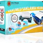 MarufMarket 4'lü Vakumlu Poşet Seti (2 Orta + 2 Büyük Boy) Vakumlu Torba, Vakumlu Hurç