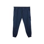 marufshop Erkek Büyük Beden 100-156 Kilo Arası İçin Uygun Kargo Cepli Jogger Kot Pantolon Lacivert