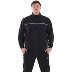 marufshop Erkek Büyük Beden 154 Kiloya kadar Uygun Bedenli 2 İplik Dik Yaka Fermuarlı Eşofman Takımı