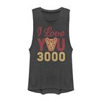 Marvel 3000 Arc Reactor Kadın Tank, Kömür, L