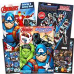 Marvel Avengers Boyama Kitabı Süper Çıkartma Seti (3 Jumbo Kitap - Kaptan Amerika, Thor, Hulk, Iron Man ve Daha Fazlasını İçeren Toplam 300'den Fazla Çıkartma)