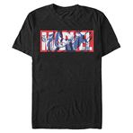 Marvel Avengers Classic Cap Marvel Erkek Bisiklet Yaka T-Shirt Siyah S