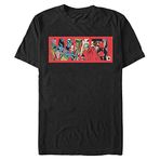 Marvel Avengers Classic Thor Comic Marvel Erkek Bisiklet Yaka T-Shirt Siyah XL