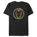 Marvel Big & Tall Avengers Klasik Demir Kamuflaj Üst Kısa Kollu Siyah Erkek T-shirt