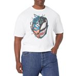 Marvel Big & Tall Classic Captain Venom Erkek Üst Kısa Kollu Tişört, Beyaz, L Uzun